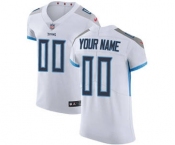 Men's Tennessee Titans Customized White Vapor Untouchable Custom Elite Football Jersey