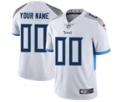 Youth Tennessee Titans Customized White Custom Football Jersey