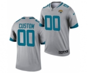 Men's Jacksonville Jaguars ACTIVE PLAYER Custom Silver 2021 Inverted Legend Stitched Jersey