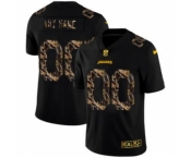 Men's Jacksonville Jaguars Custom Black Flocked Lightning Vapor Limited Football Jersey