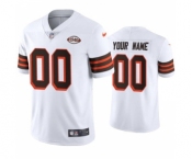 Men's Cleveland Browns Custom 1946 Collection Alternate Vapor Limited Jersey White