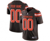 Men's Cleveland Browns Customized Brown Team Color Vapor Untouchable Custom Limited Football Jersey