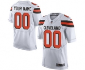 Men's Cleveland Browns Customized White Custom Elite Football Jersey