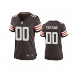 Women's Browns Brown Custom 2020 New Football Jersey