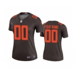 Women's Browns Brown Custom Alternate 2020 New Football Game Jersey