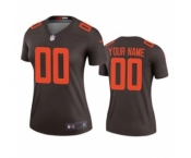 Women's Browns Brown Custom Alternate 2020 New Football Game Jersey