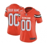 Women's Cleveland Browns Orange Alternate Customized Jersey