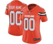 Women's Cleveland Browns Orange Alternate Customized Jersey