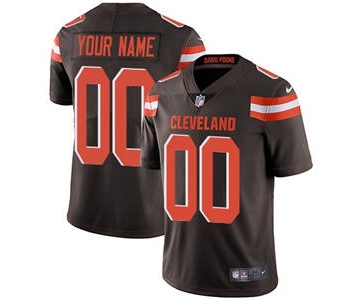 Youth Cleveland Browns Customized Brown Team Color Custom Football Jersey