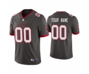 Men's Buccaneers Custom Pewter Alternate 2020 Football Vapor Limited Jersey