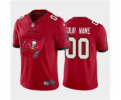 Men's Buccaneers Custom Red Football Team Big Logo Fashion Vapor Limited Jersey