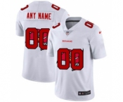 Men's Tampa Bay Buccaneers Custom White Team Logo Dual Overlap Limited Football Jersey