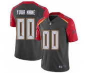 Men's Tampa Bay Buccaneers Customized Gray Stitched Football Limited Inverted Legend Jersey