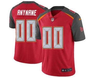 Men's Tampa Bay Buccaneers Customized Red Team Color Vapor Untouchable Custom Limited Football Jersey