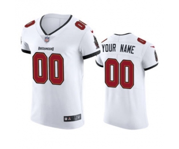 Men's Buccaneers Custom White 2020 Football Stitched Vapor Elite Jersey