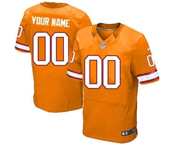 Men's Tampa Bay Buccaneers Customized Orange Glaze Alternate Custom Elite Football Jersey