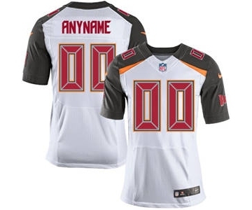 Men's Tampa Bay Buccaneers Customized White Custom Elite Football Jersey