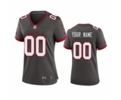 Women's Buccaneers Pewter Custom 2020 New Football Game Jersey