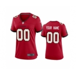 Women's Buccaneers Red Custom 2020 New Football Game Jersey