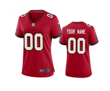 Women's Buccaneers Red Custom 2020 New Football Game Jersey