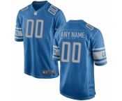 Men's Detroit Lions Nike Blue Custom Team Color Game Jersey