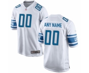 Men's Detroit Lions Nike White Custom Game Jersey