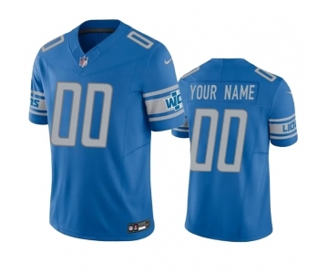 Men's Detroit Lions Active Player Custom Blue 2023 F.U.S.E. Vapor Untouchable Limited Stitched Jersey