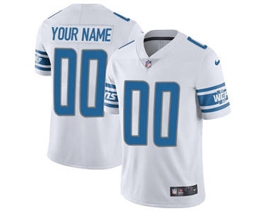 Men's Detroit Lions Customized White Vapor Untouchable Custom Limited Football Jersey