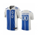 Men's Lions Customized Vapor Limited City Edition White Blue Jersey