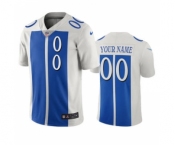 Men's Lions Customized Vapor Limited City Edition White Blue Jersey