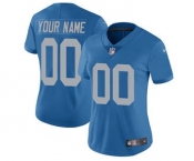 Women's Detroit Lions Blue Alternate Customized Jersey