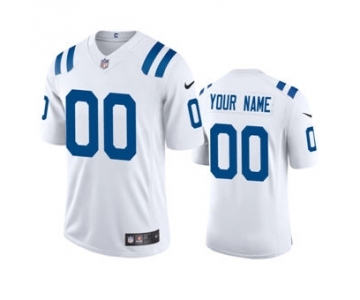 Men's Colts Custom White 2020 Football Stitched Vapor Limited Jersey