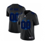 Men's Indianapolis Colts Custom Team Logo Dual Overlap Limited Football Jersey Black