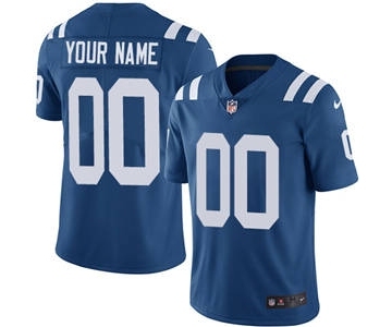 Men's Indianapolis Colts Customized Royal Blue Team Color Vapor Untouchable Custom Limited Football Jersey