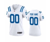 Women's Colts White Custom 2020 New Football Game Jersey