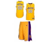 Basketball Los Angeles Lakers Custom Swingman Home Jerseys Suit - Gold