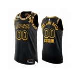 Men's LA Lakers Custom 2020 Finals Champions Black Mamba Gigi Patch Jersey BLM Edition