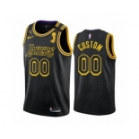 Men's LA Lakers Custom 2020 Finals Champions Black Mamba KB Patch Jersey