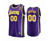 Men's Lakers Custom Purple Statement Edition 2020 Finals Champions Jersey