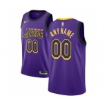 Men's Los Angeles Lakers 2018-19 Swingman Custom Jersey - City Edition - Purple