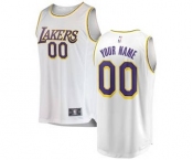 Men's Los Angeles Lakers White 2018-2019 Custom Basketball Jersey