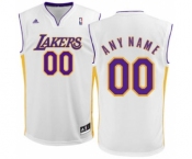 Mens Los Angeles Lakers White Customizable Basketball Basketball Jersey