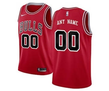 Chicago Bulls Red Swingman Custom Basketball Jersey - Icon Edition