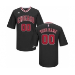 Men's Chicago Bulls Black Custom Alternate Jersey