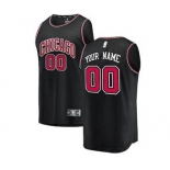 Men's Chicago Bulls Black Custom Basketball Jersey - Statement Edition