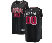 Men's Chicago Bulls Black Custom Basketball Jersey - Statement Edition