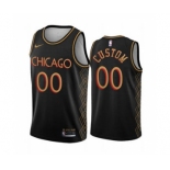 Men's Chicago Bulls Customized Black Motor City Edition 2020-21 No Little Plans Stitched Basketball Jersey