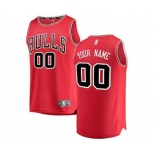 Men's Chicago Bulls Red Custom Basketball Jersey - Icon Edition