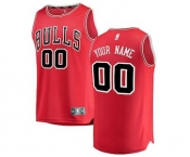 Men's Chicago Bulls Red Custom Basketball Jersey - Icon Edition