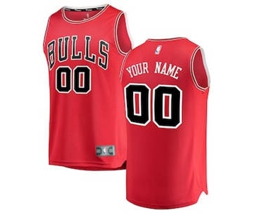 Men's Chicago Bulls Red Custom Basketball Jersey - Icon Edition